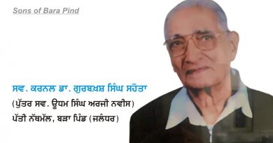 Col Dr Gurbaksh Singh Sihota Col Dr Gurbaksh Singh Sihota